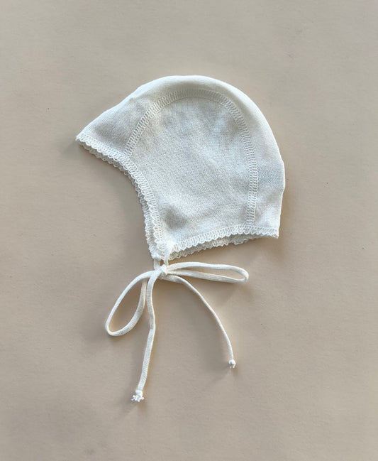 Selana - Fine Knit Cotton Helmet - Natur