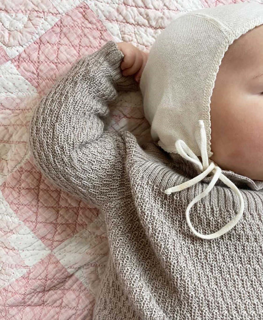 Selana - Fine Knit Cotton Helmet - Natur