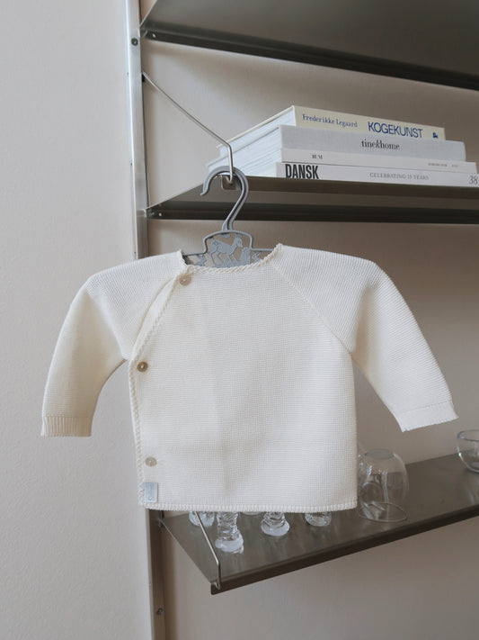 Selana - Cotton Wrap Blouse - Natur