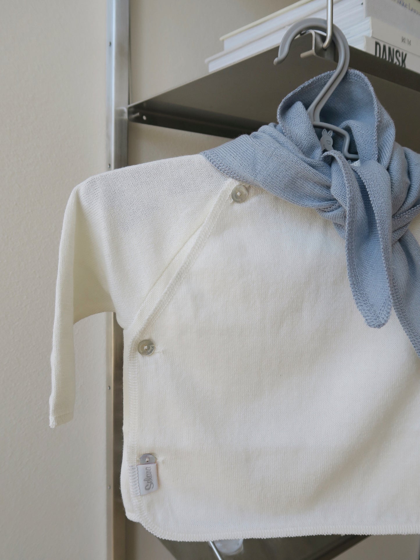Selana - Fine Knit Cotton Wrap Blouse - Natur