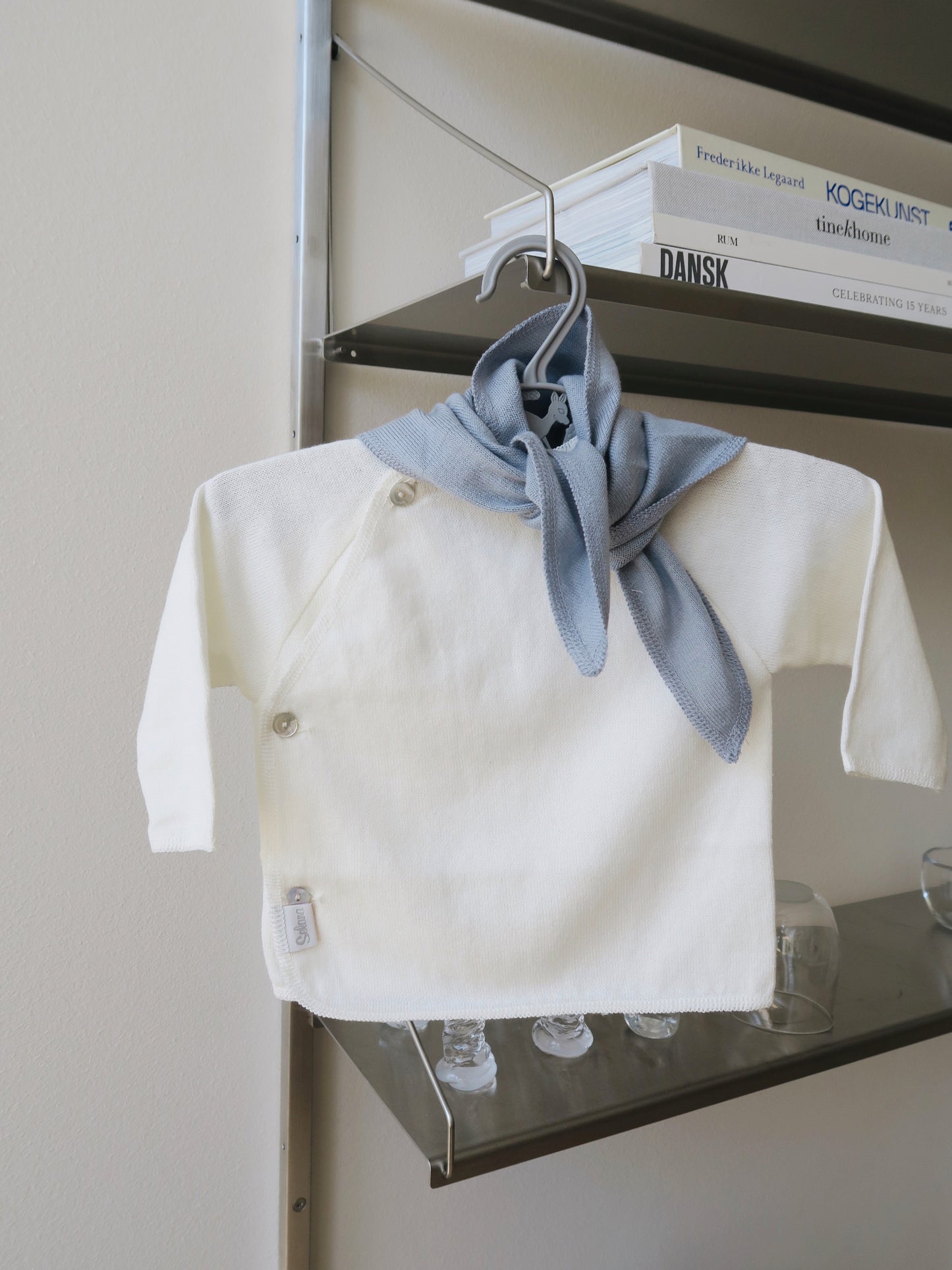 Selana - Fine Knit Cotton Wrap Blouse - Natur