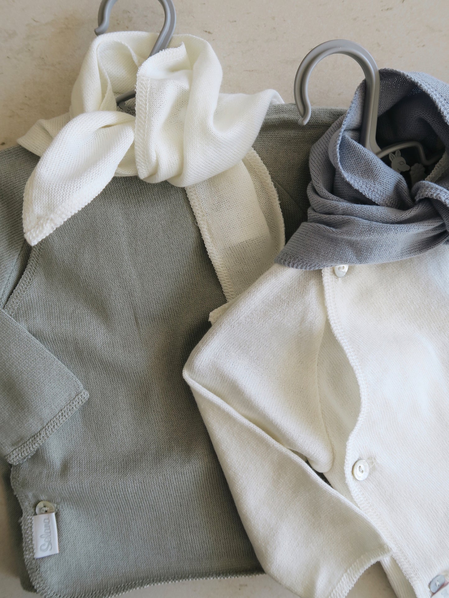 Selana - Fine Knit Cotton Wrap Blouse - Natur