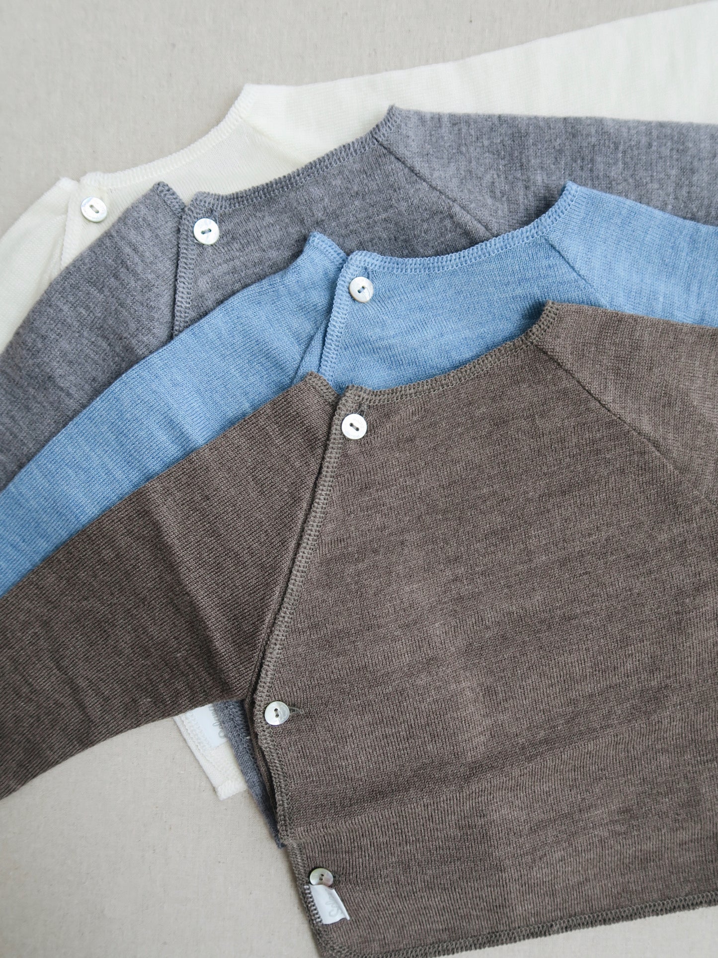 Selana - Fine Knit Wool Wrap Blouse - Grey