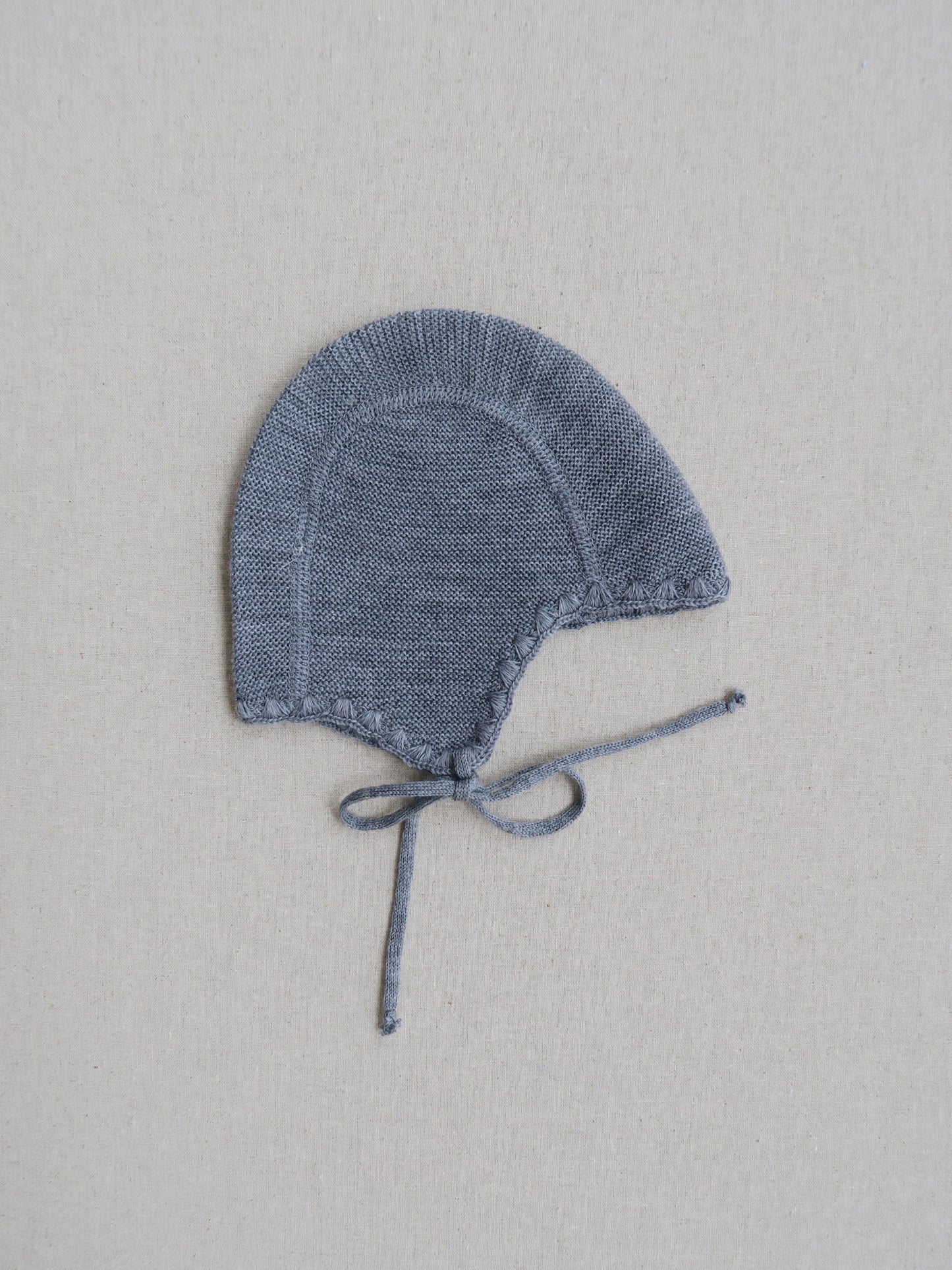 Selana - Wool Helmet - Grey & Beige