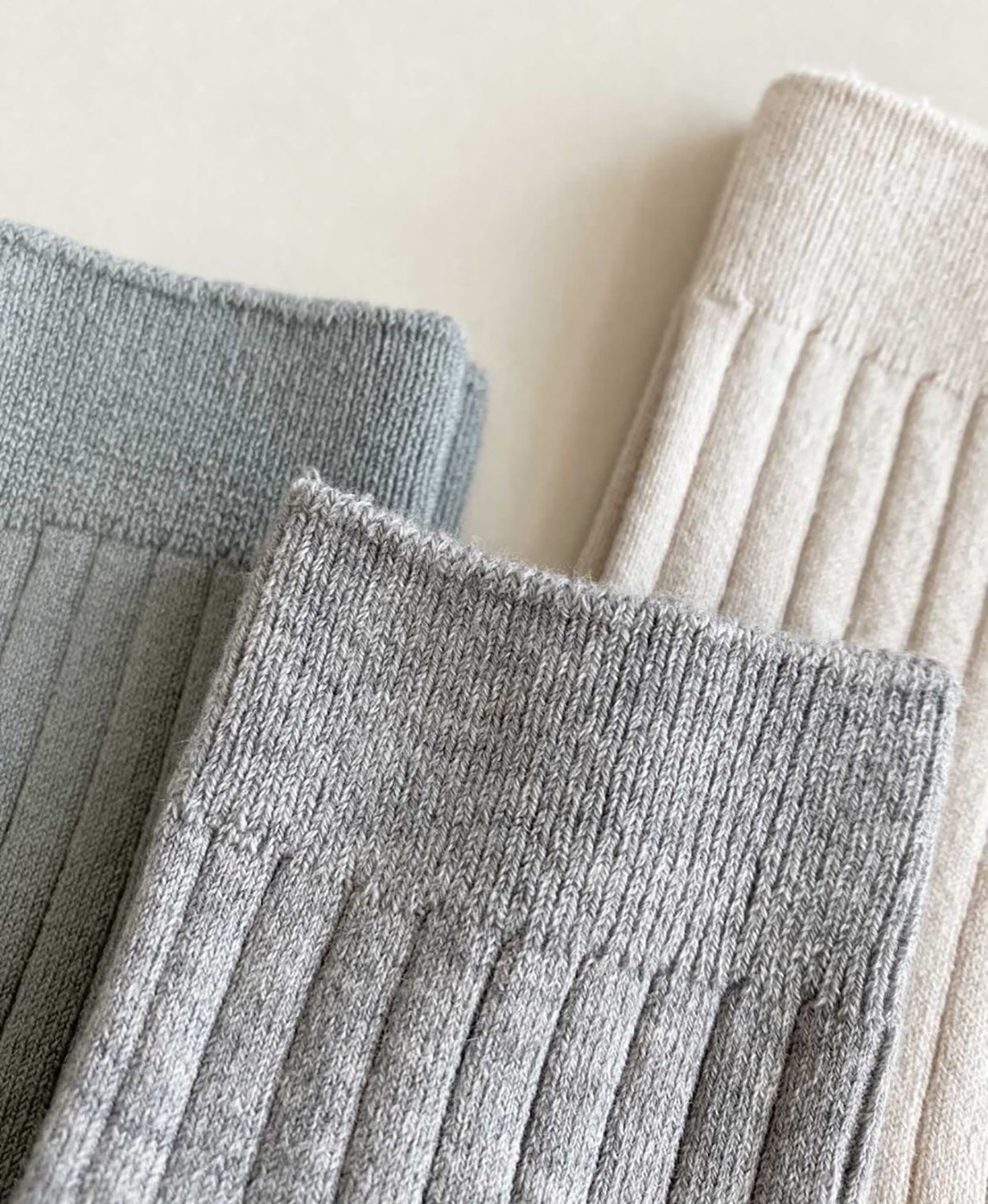 Cóndor - Cotton rib socks - 304 / Linen