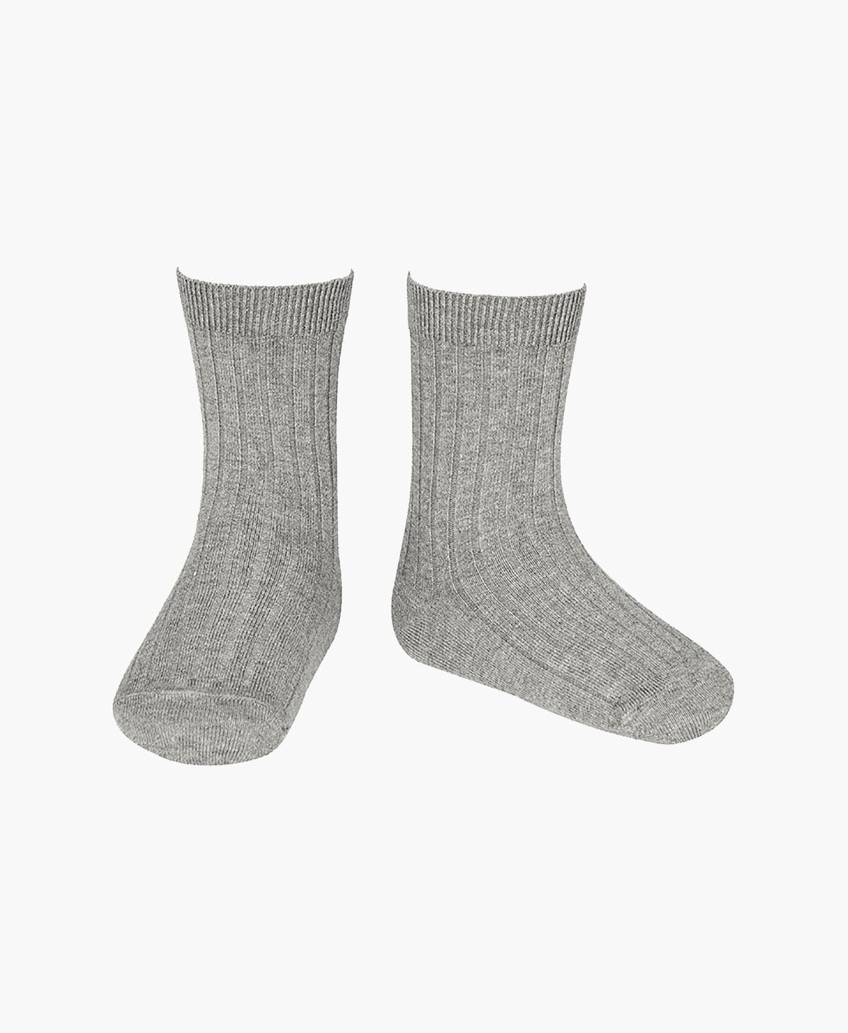 Cóndor - Cotton rib socks - 221 / Light grey