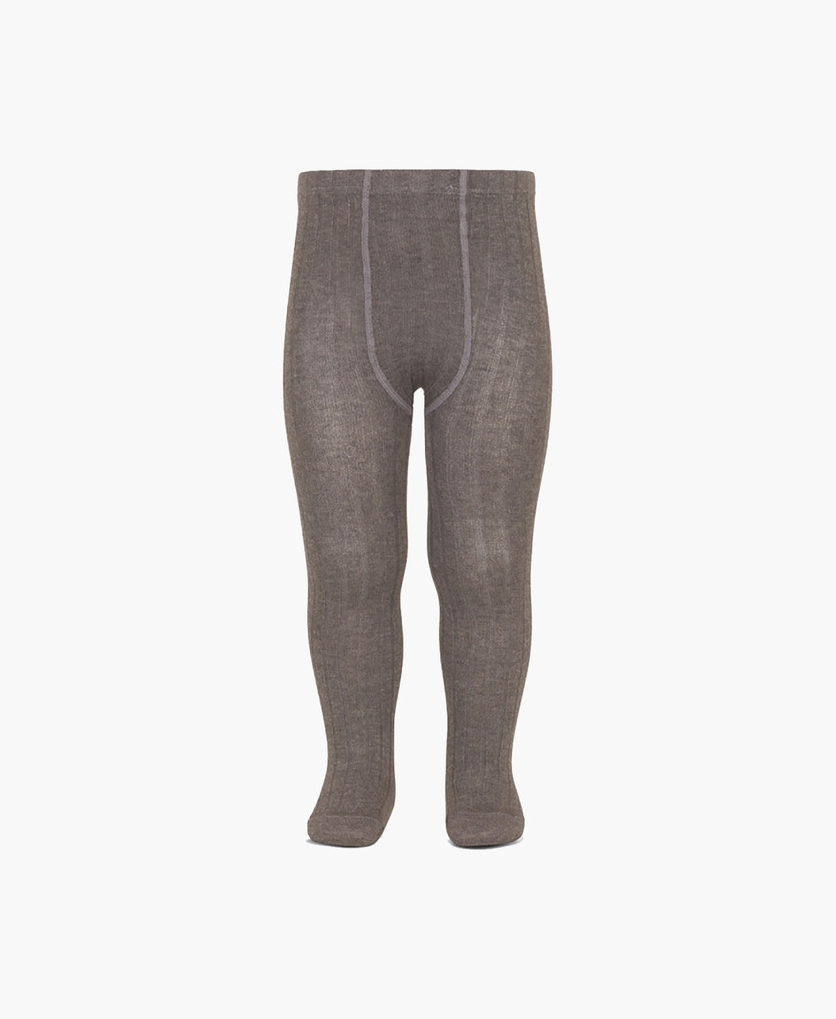 Cóndor - Cotton rib tights - 356 / Brown Melange