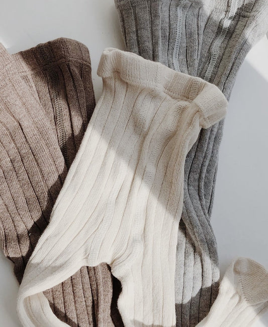 Cóndor - Cotton rib tights - 316 / Nougat