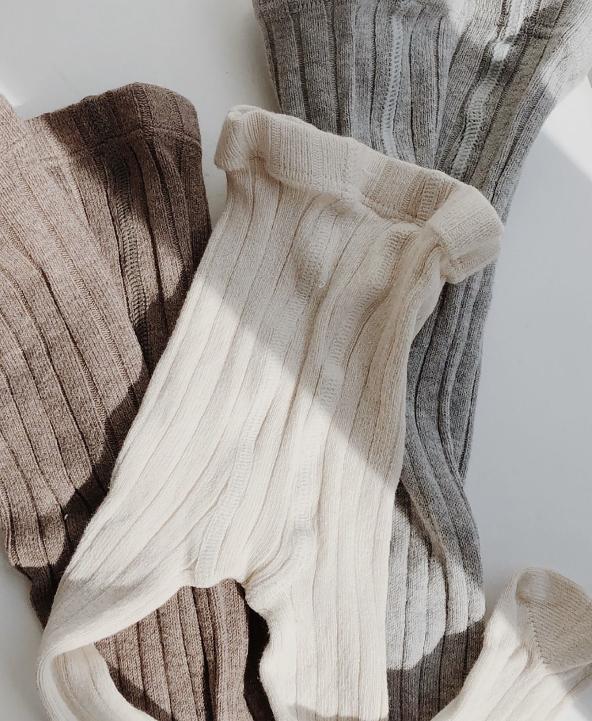 Cóndor - Cotton rib tights - 334 / Stone