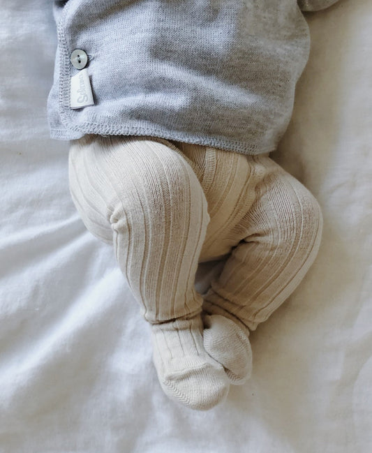 Cóndor - Cotton rib tights - 290 / Dark grey