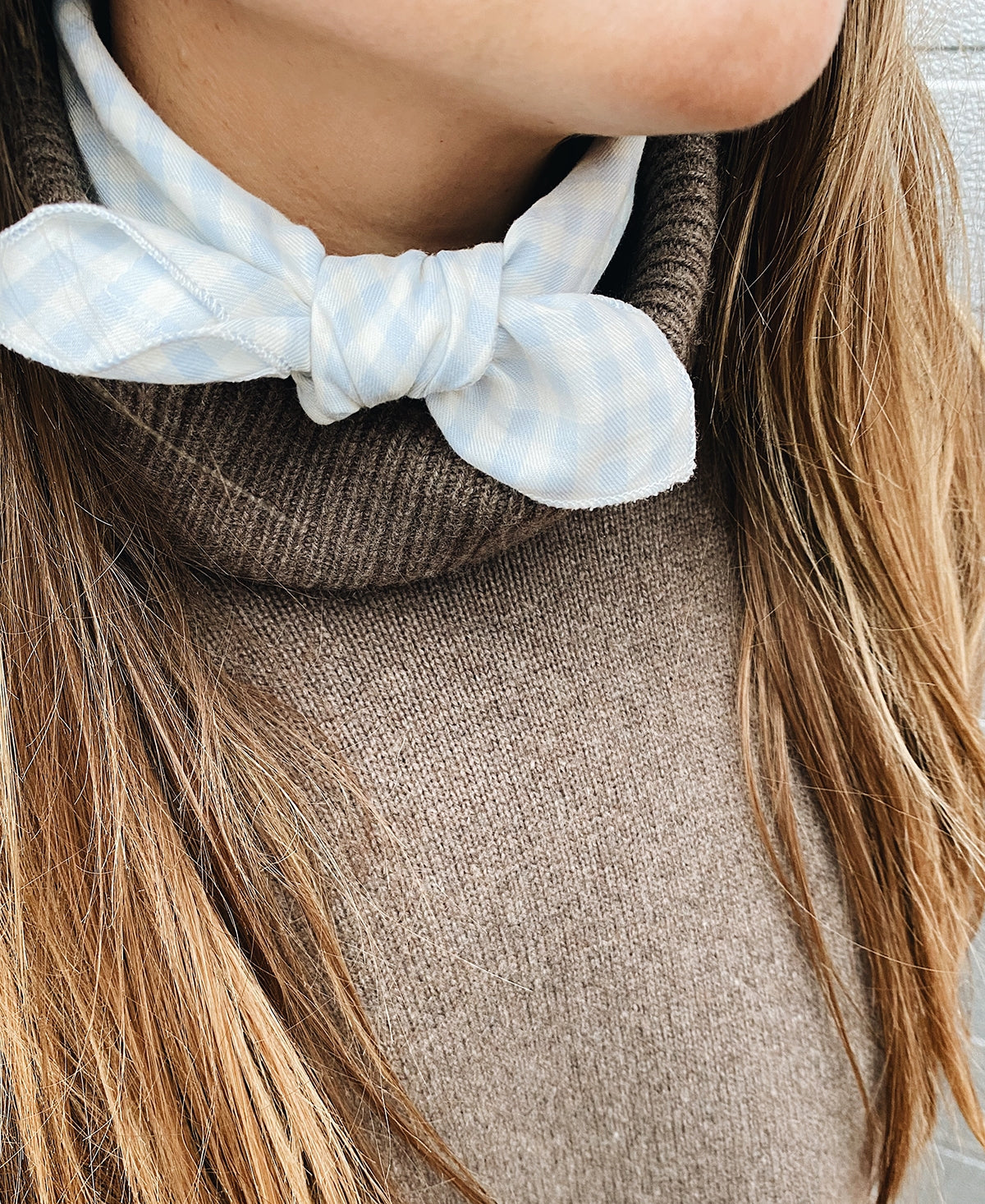 Lalaby - Eddie scarf - Blue gingham