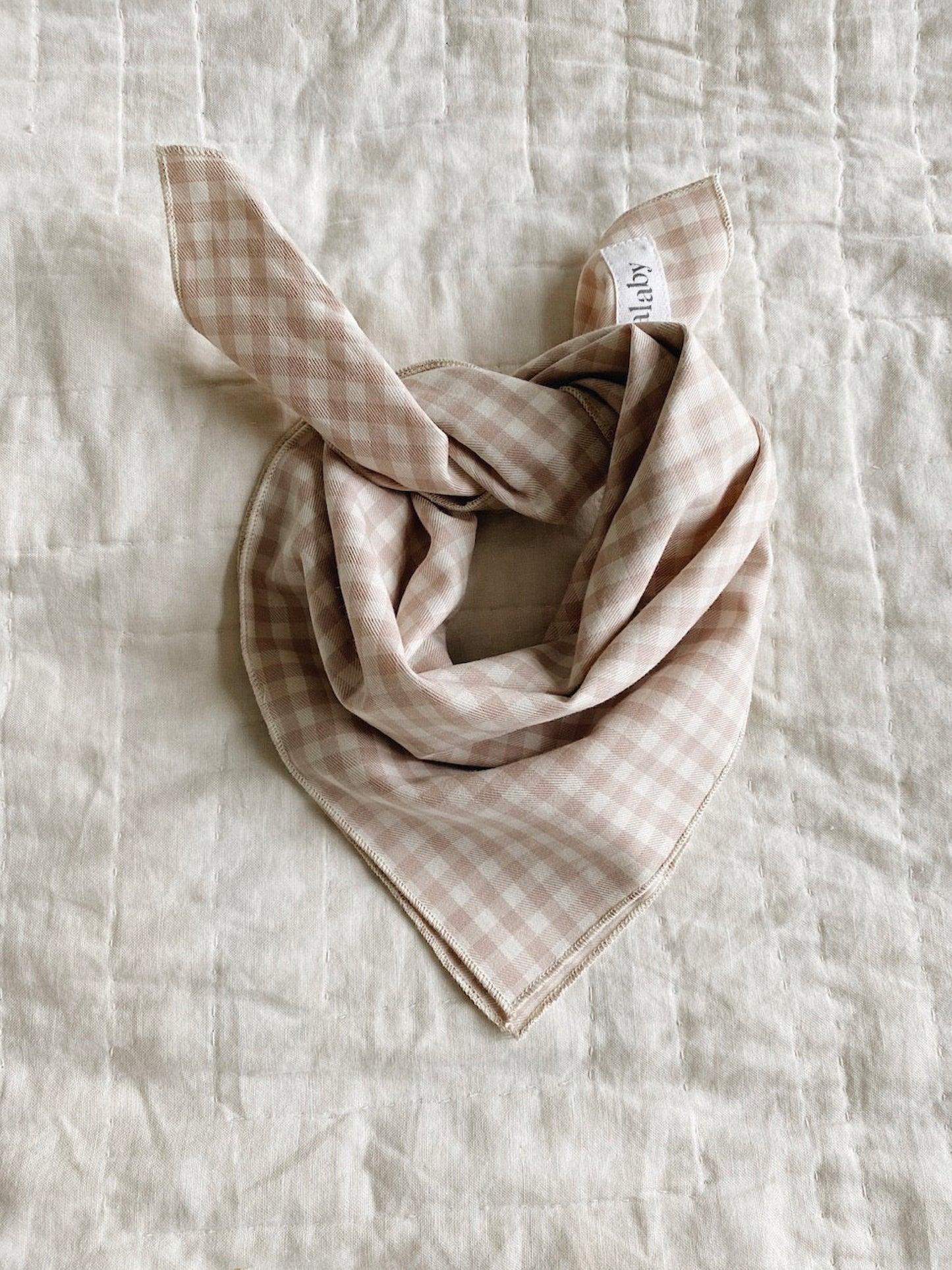 Lalaby Eddie scarf - Beige gingham