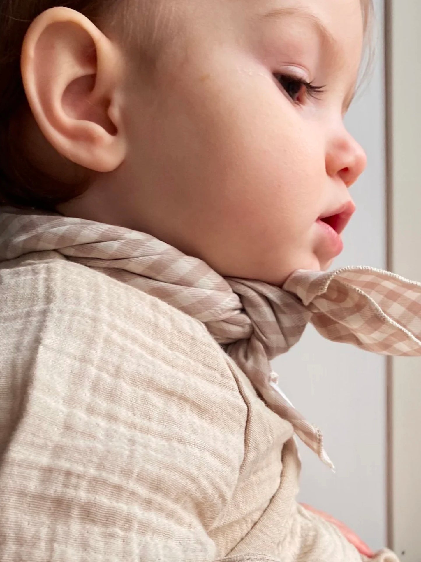Lalaby Eddie scarf - Beige gingham