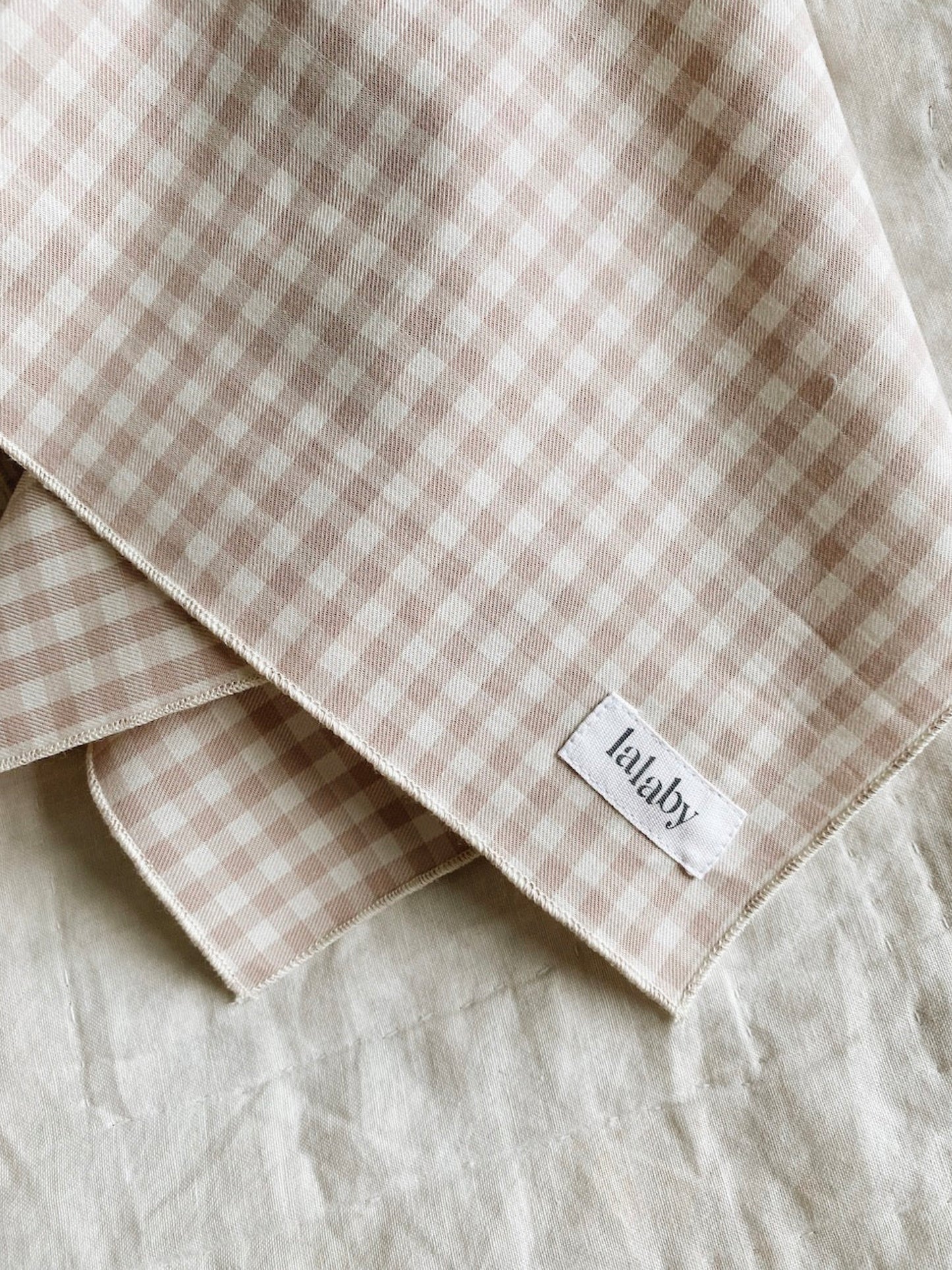 Lalaby Eddie scarf - Beige gingham