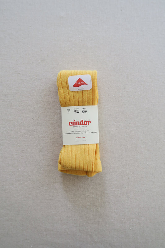 Cóndor - Cotton rib tights - 630 / Amarillo
