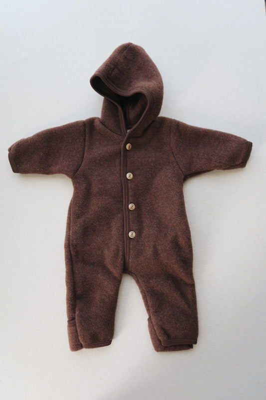 Engel - Uld fleece dragt - Zimt