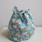 Bon Dep - Round Pouch - Liberty Meadow Song Blue