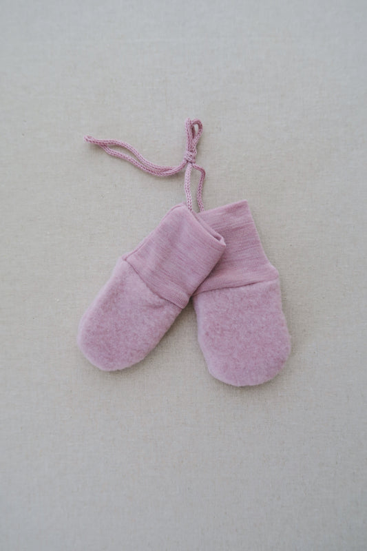 Engel - Uld fleece vanter - Rosewood