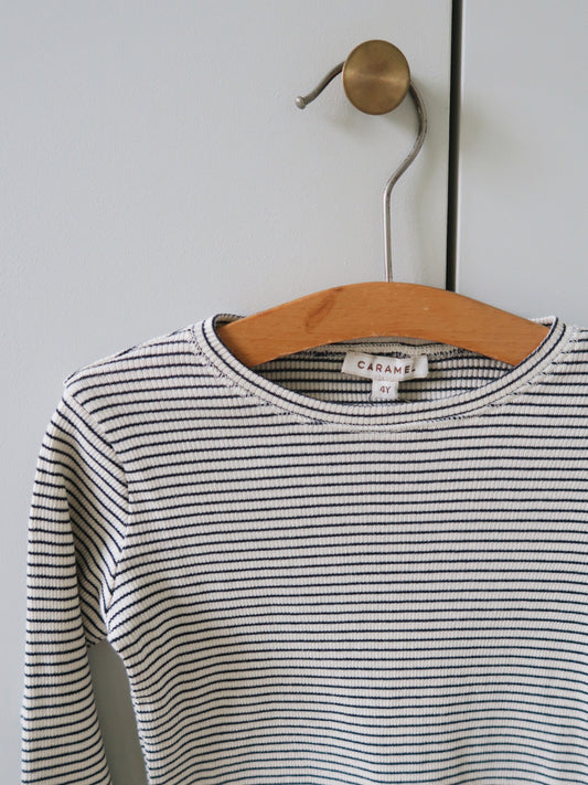 Caramel - Kishon T-shirt - Navy/Cream stripe