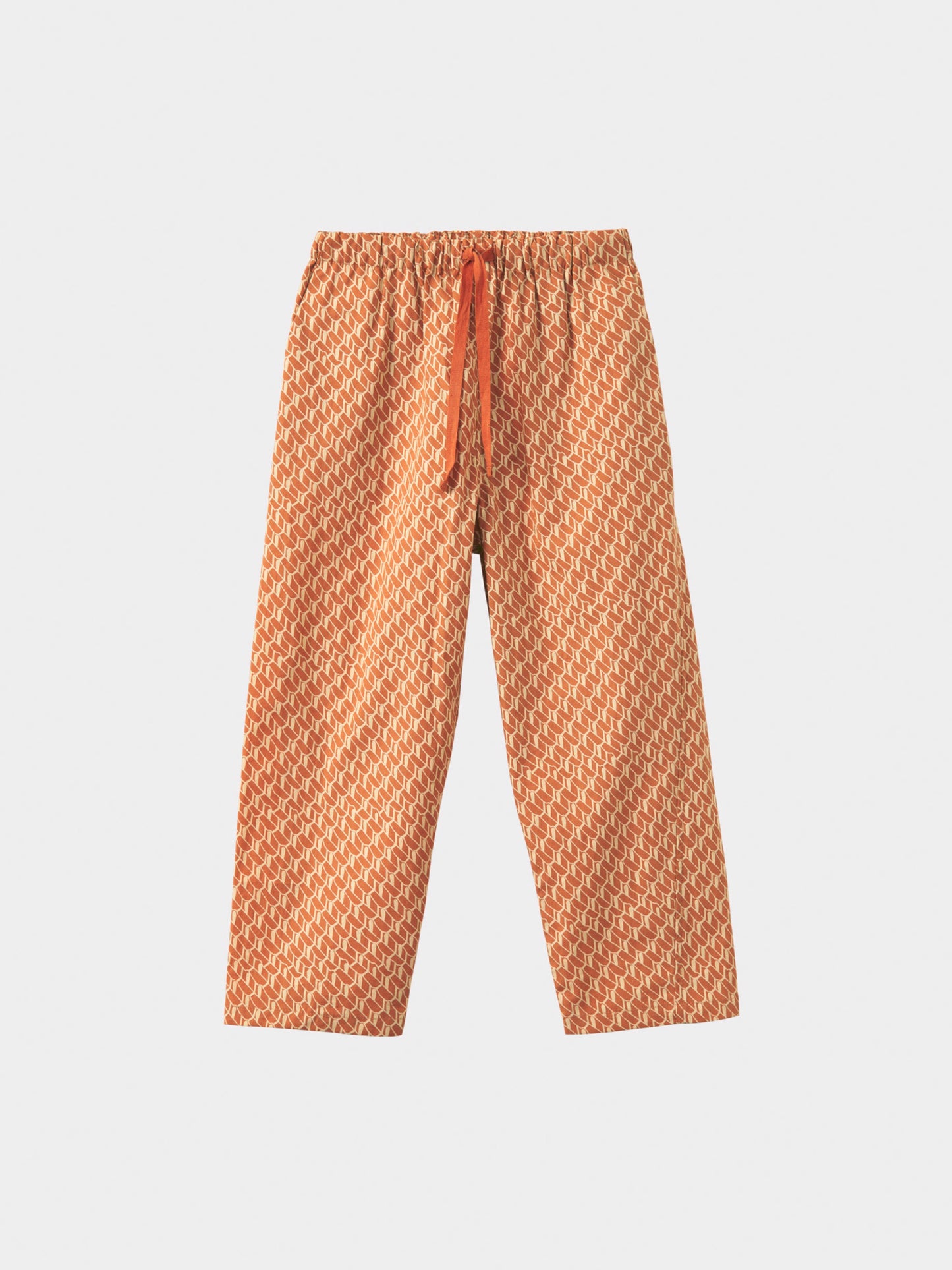 Caramel - Leda Trousers - Apricot geo print