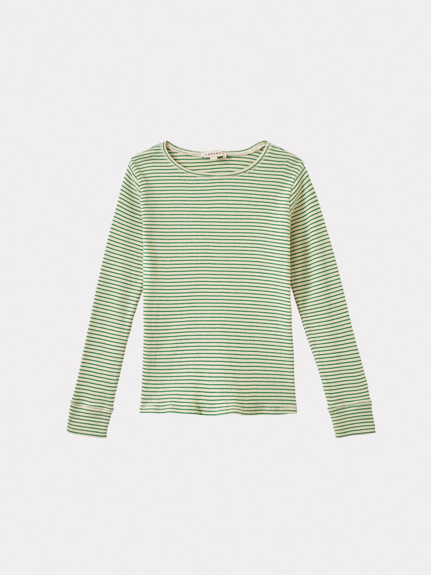 Caramel - Kishon T-shirt - Emerald green/cream