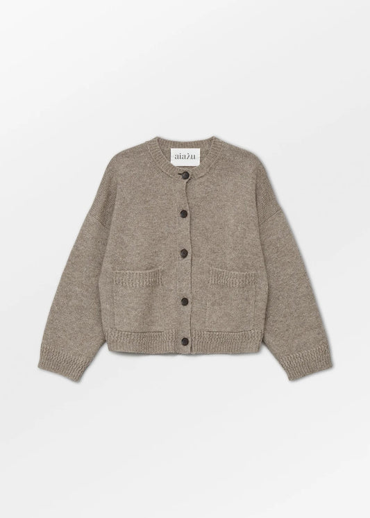 Aiayu - Cobe wool cardigan - Pure Soil