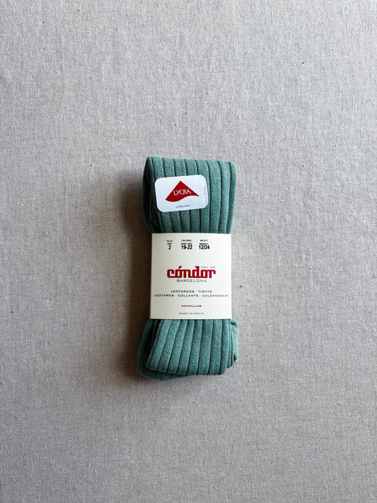 Cóndor - Cotton rib tights - 704 / Jade