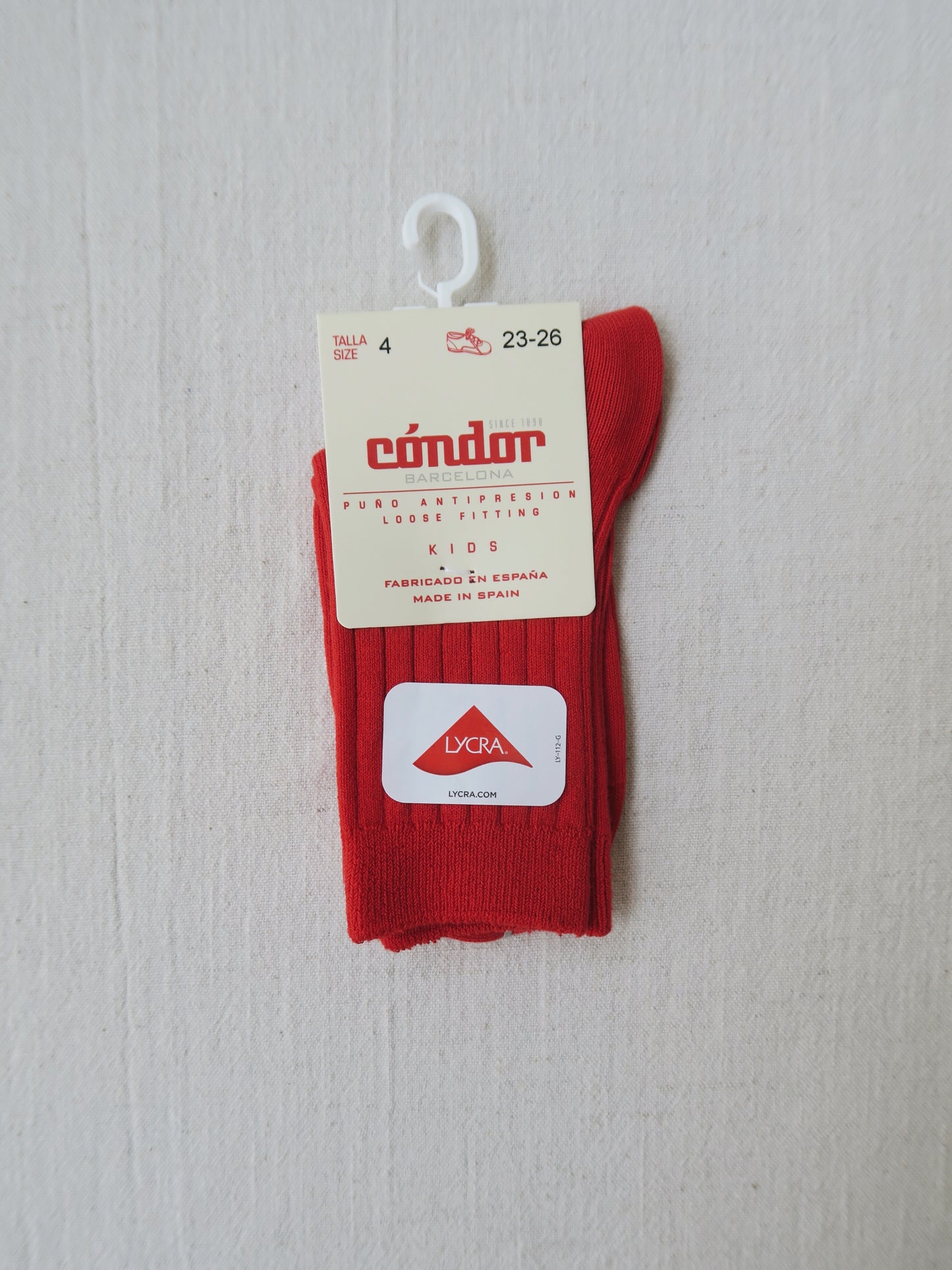 Cóndor - Cotton rib socks - 550 / Red