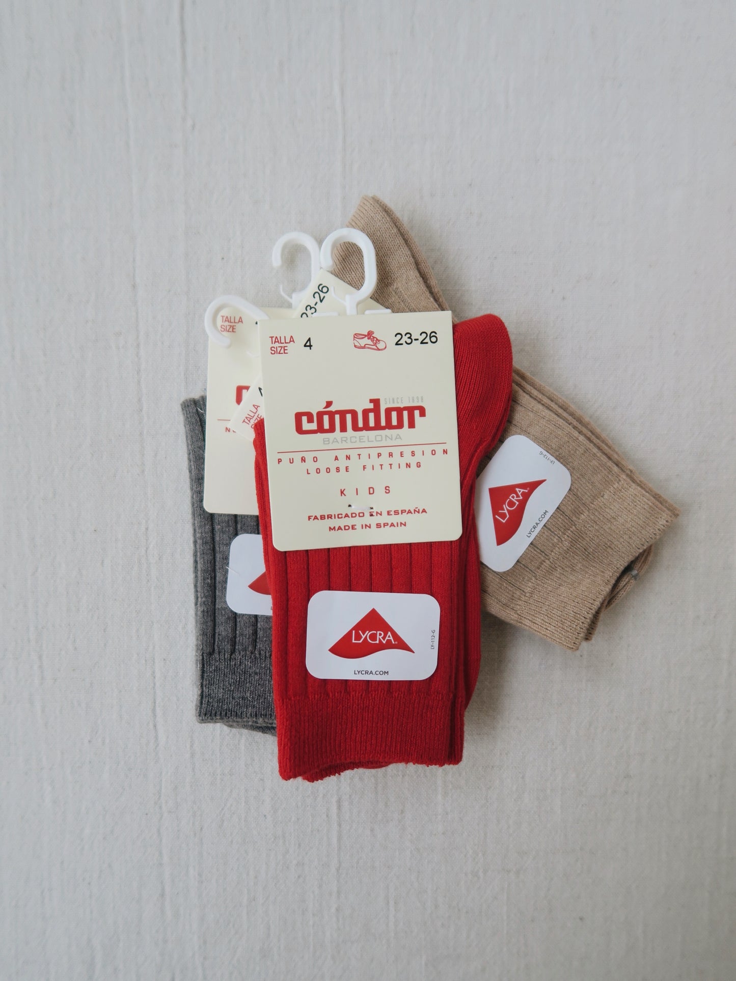 Cóndor - Cotton rib socks - 550 / Red