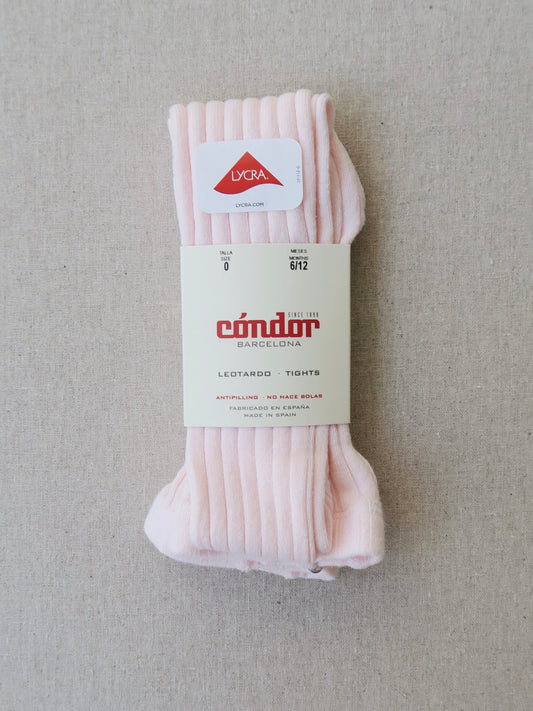 Cóndor - Cotton rib tights - 500 / Pink