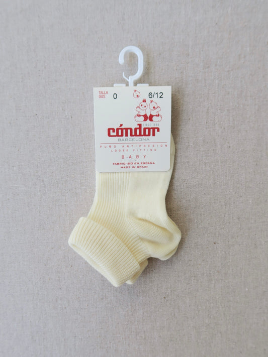 Cóndor - Cotton baby socks - 610 / Butter