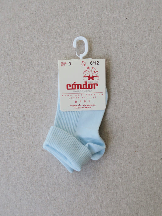 Cóndor - Cotton baby socks - 410 / Baby blue
