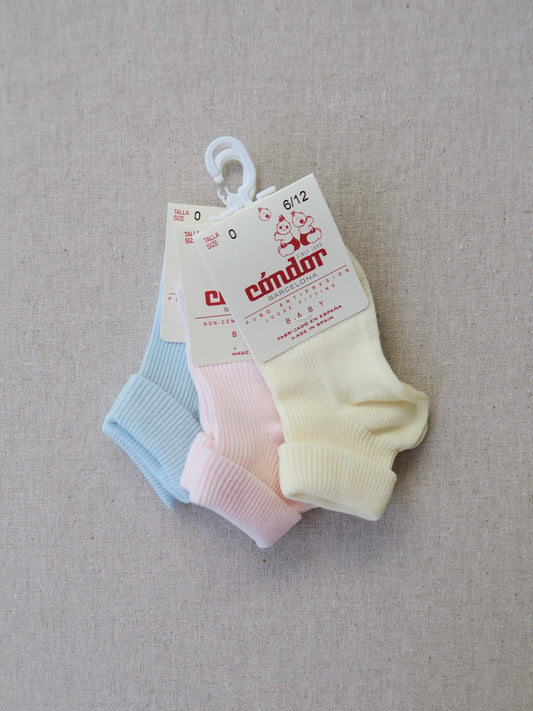 Cóndor - Cotton baby socks - 610 / Butter