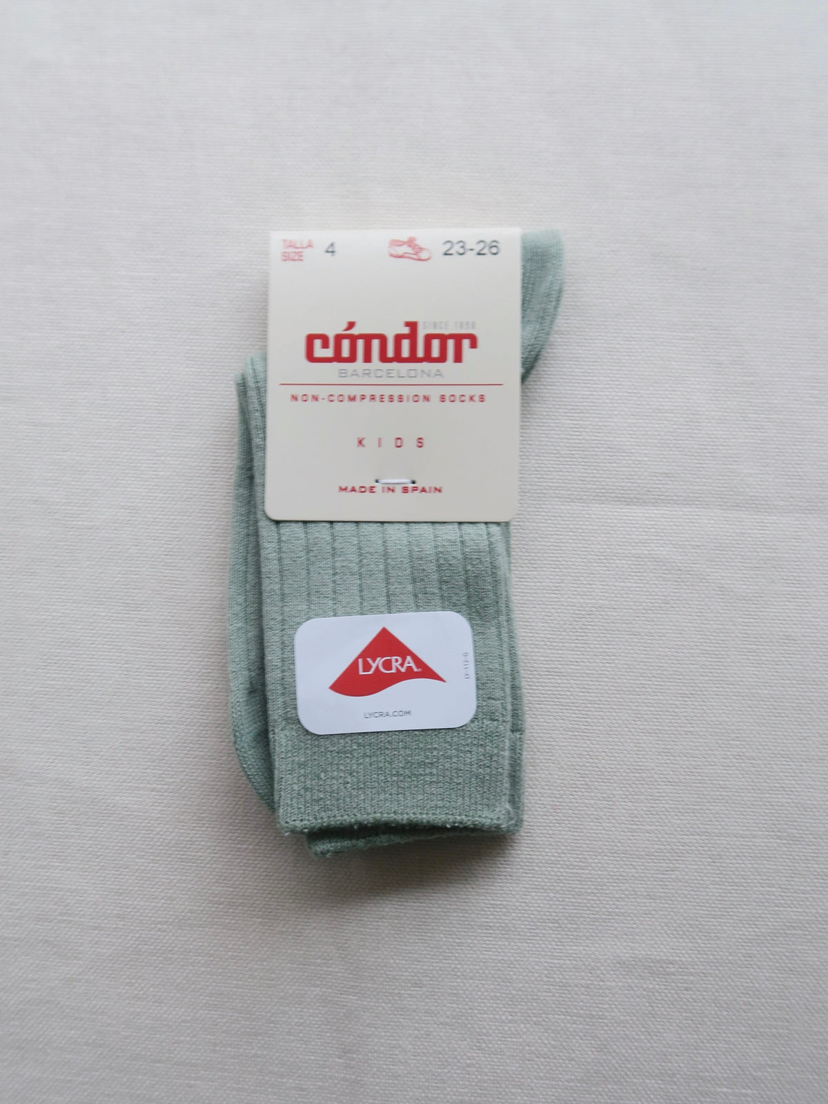 Cóndor - Cotton rib socks - 718 / Sage
