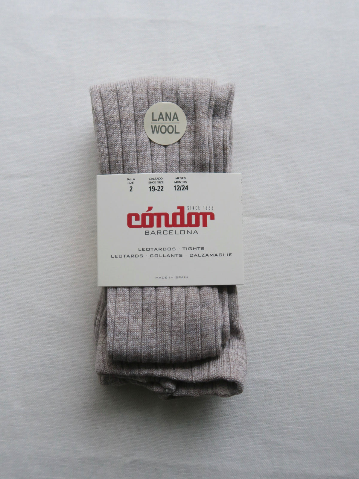 Cóndor - Merino wool-blend rib tights - 901 / Nougat