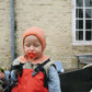 Cosilana - Uld/silke balaclava - Saffran/natur