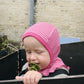 Cosilana - Uld/silke balaclava - Pink/natur