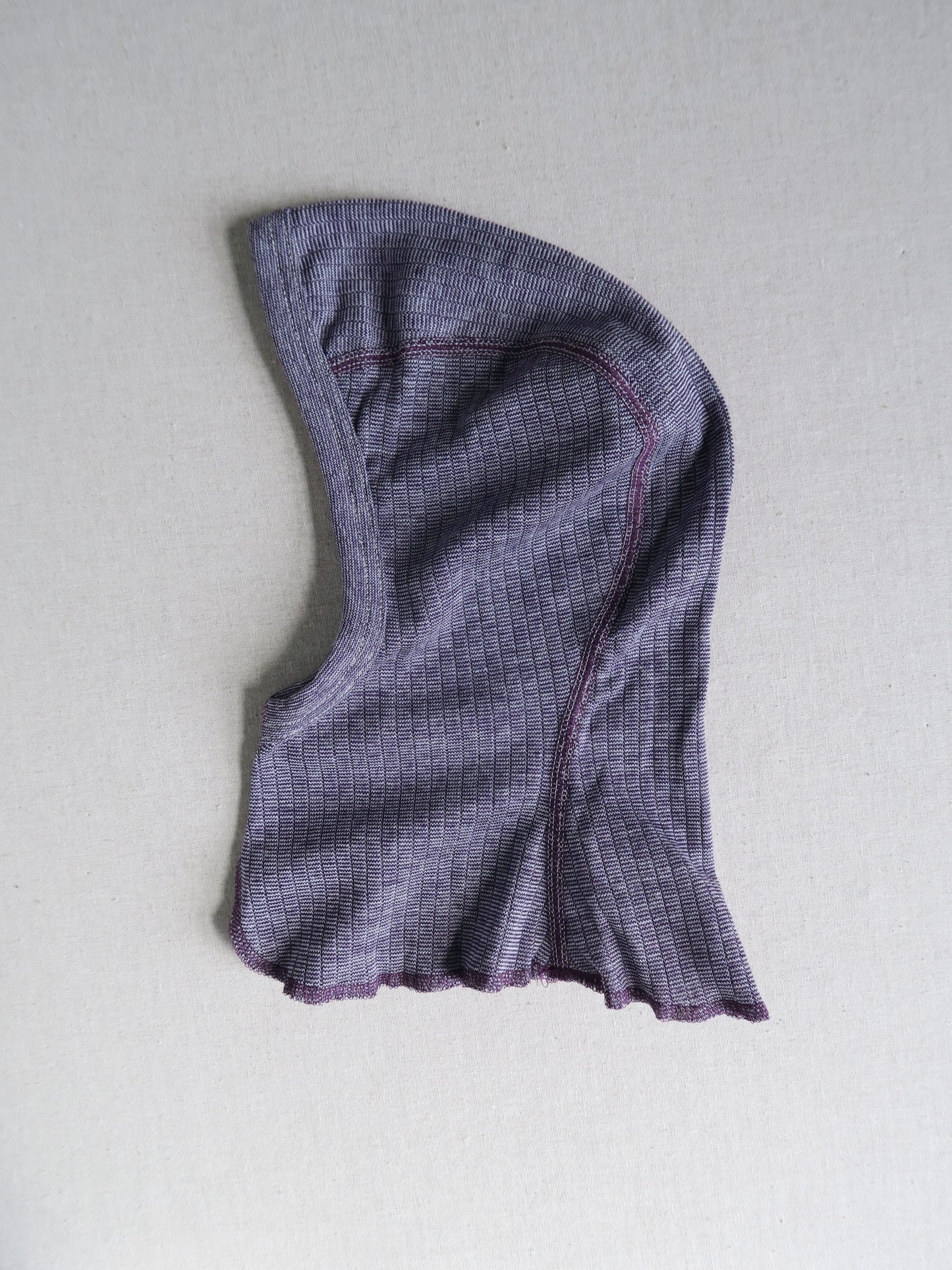 Cosilana - Bomuld/uld/silke balaclava - Blomme