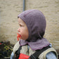 Cosilana - Bomuld/uld/silke balaclava - Blomme