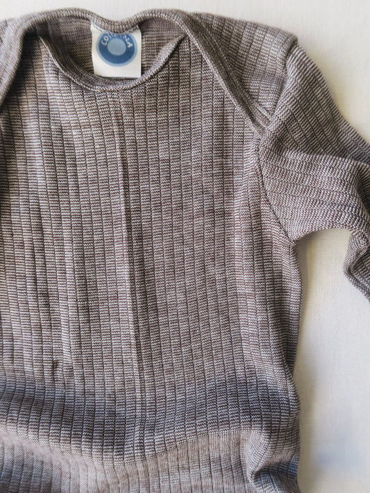 Cosilana - Bomuld/uld/silke body - Brun