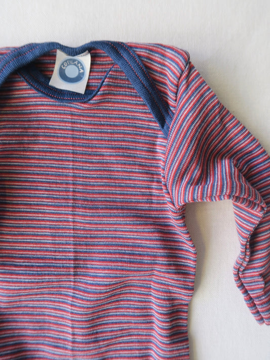 Cosilana - Uld/silke body - Navy/rød/natur