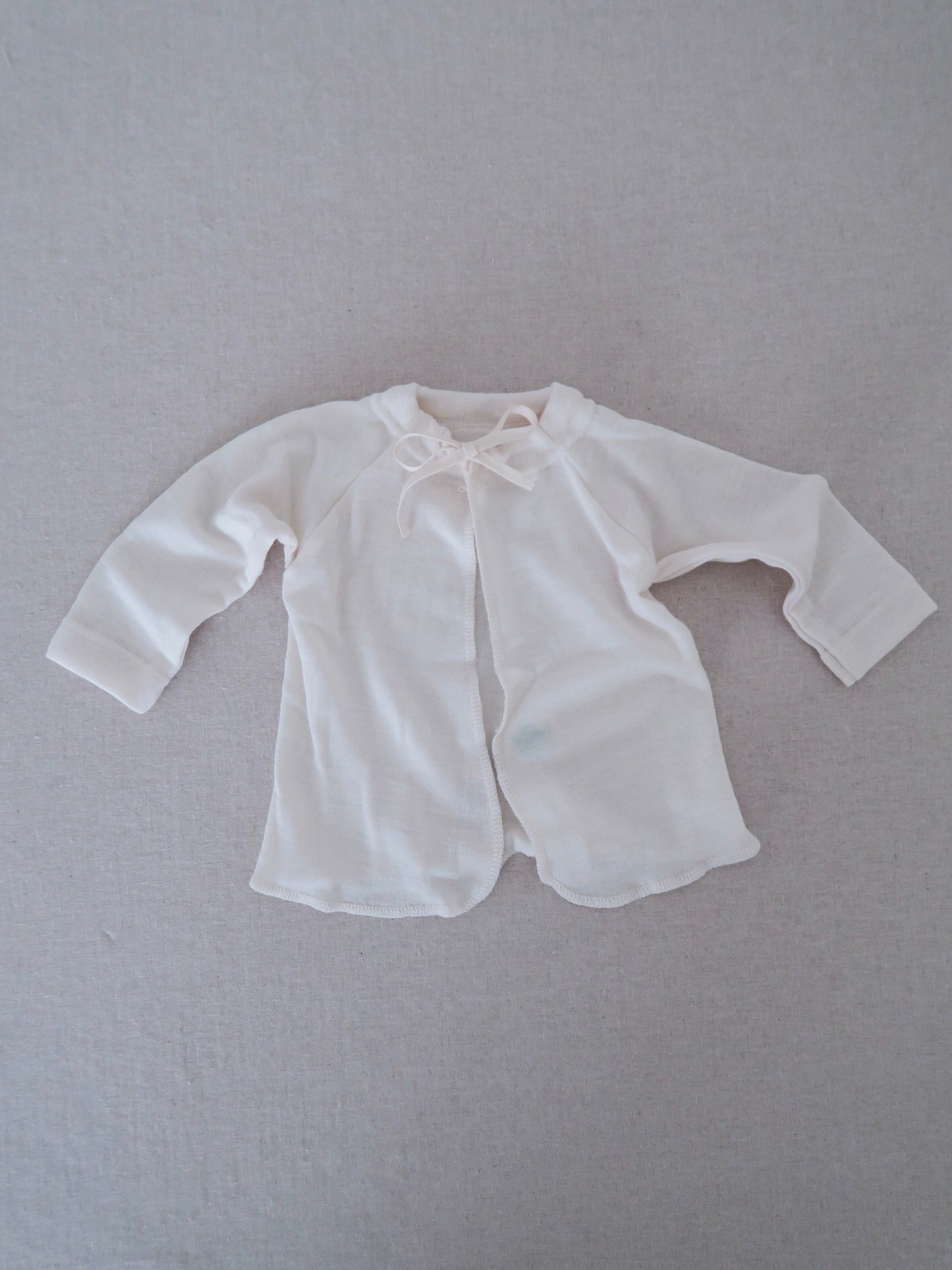 Cosilana - Uld/silke bluse - Natur