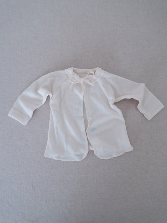 Cosilana - Uld/silke bluse - Natur