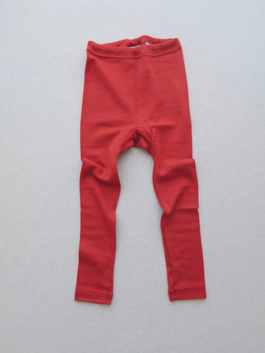 Cosilana - Wool/silk leggings - Red