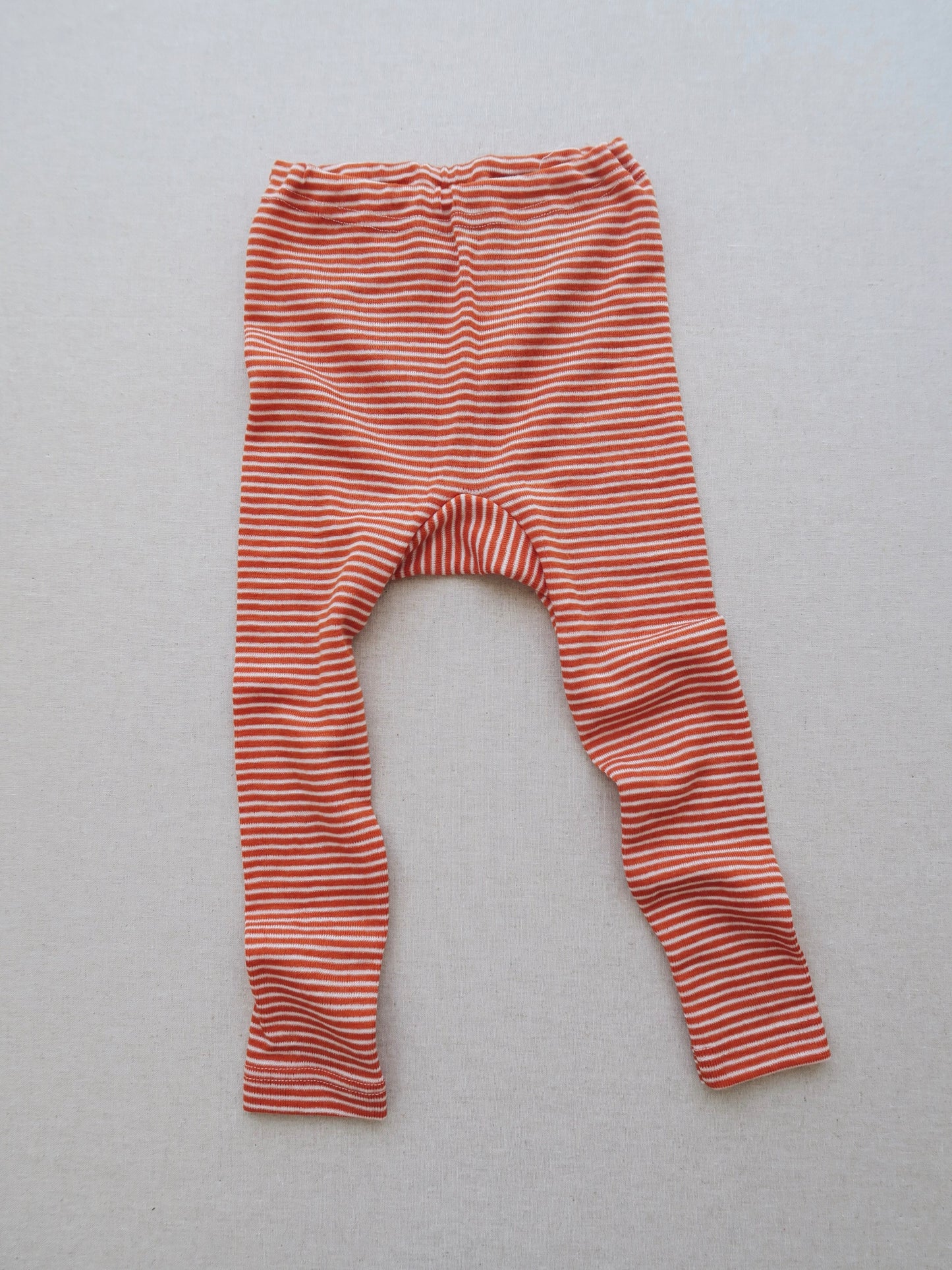 Cosilana - Wool/silk leggings - Saffran/natur