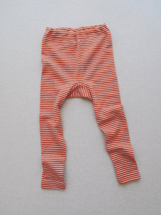 Cosilana - Wool/silk leggings - Saffran/natur