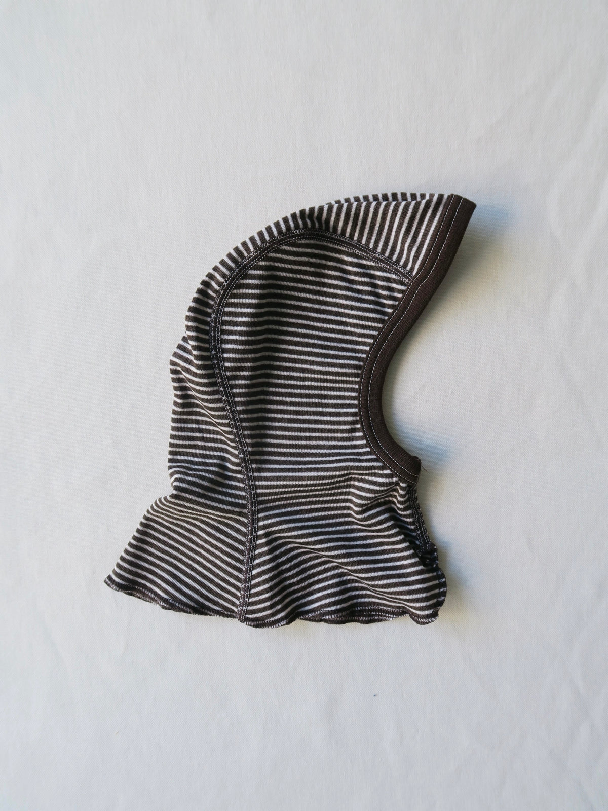 Cosilana - Wool/silk balaclava - Brown/natur