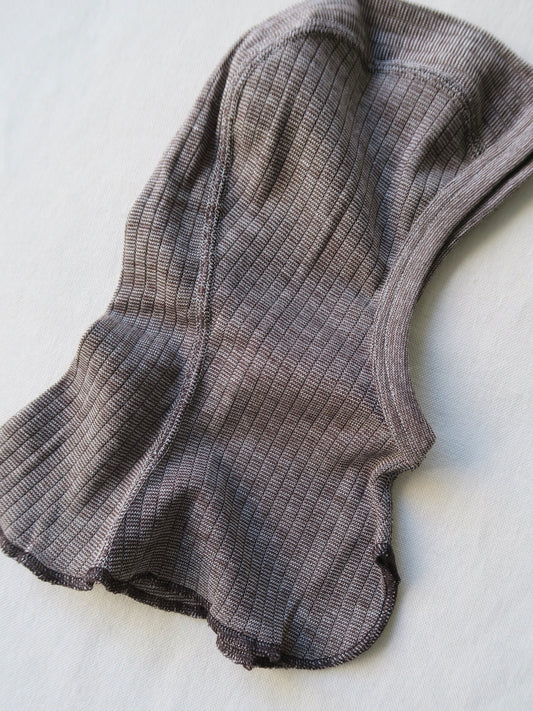 Cosilana - Cotton/wool/silk balaclava - Brown