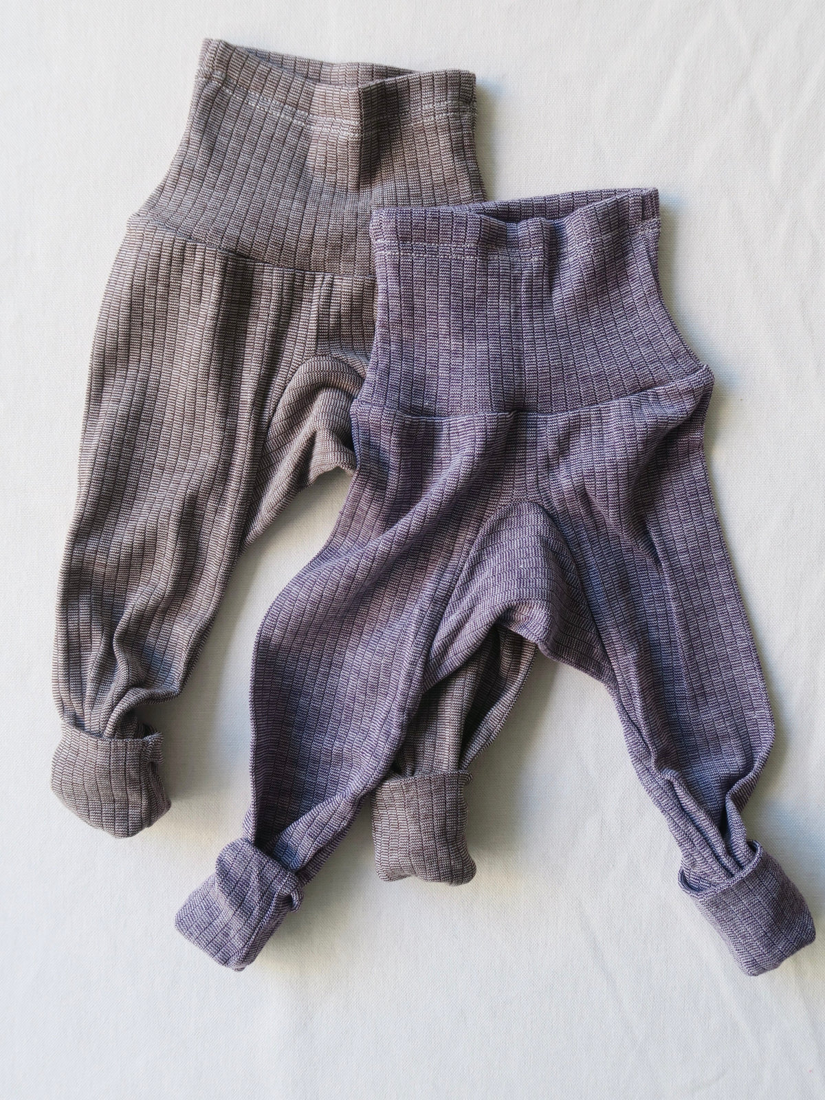 Cosilana - Bomuld/uld/silke baby bukser - Blomme
