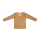 Cosilana - Wool/silk blouse - Yellow/plum/grey
